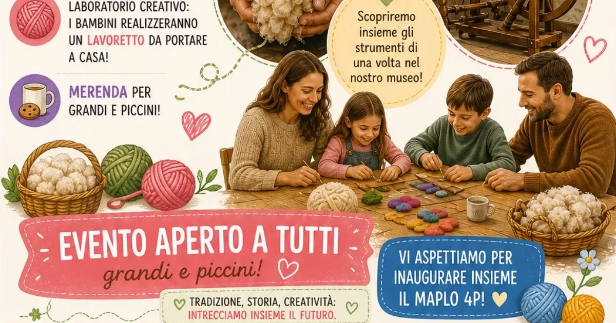 Immagine header 3 per Fili di Storia, alla scoperta della Lana - Inaugurazione MAPLO 4P