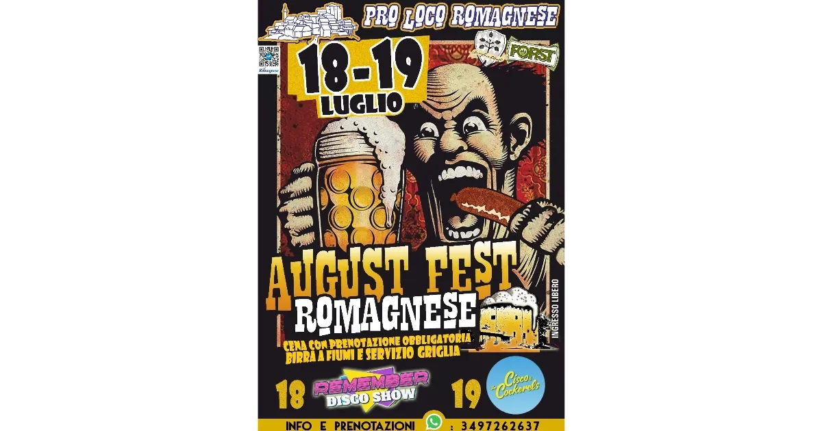 Immagine header 3 per August Fest - Festa della Birra 2025