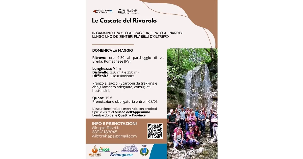 Immagine header 3 per Le Cascate del Rivarolo - Maggio 2026