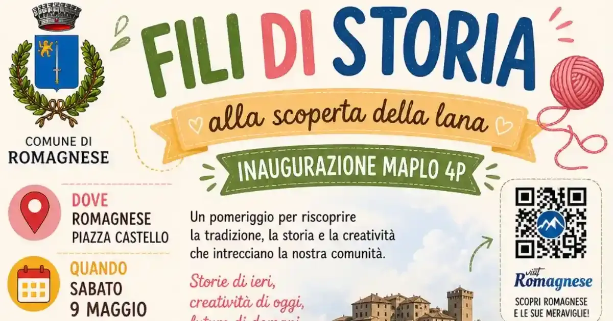Immagine header 1 per Fili di Storia, alla scoperta della Lana - Inaugurazione MAPLO 4P