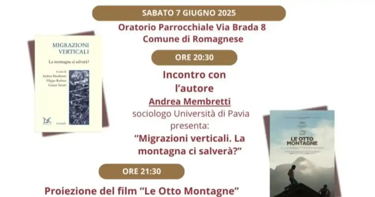 Immagine header 1 per Borghi al cinema - Incontro con autore e proiezione film | 7 giugno 2025