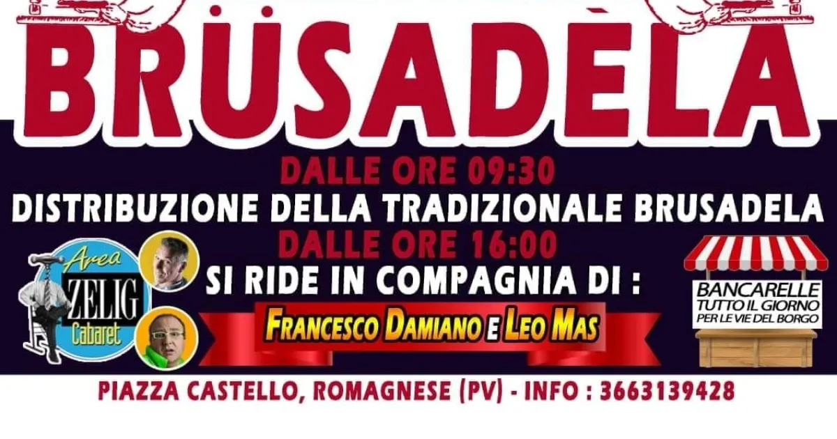 Immagine header 2 per Sagra della Brüsadéla - Romagnese 2019