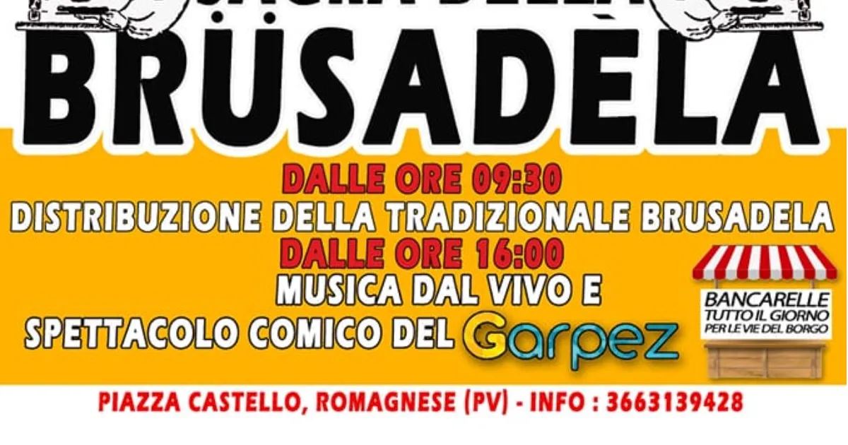 Immagine header 2 per Sagra della Brüsadéla - Romagnese 2022