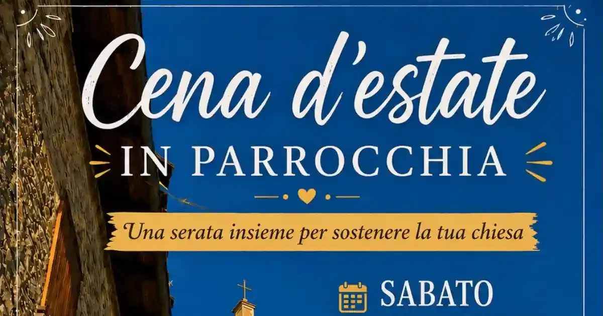 Immagine header 1 per Cena d'estate in Parrocchia - Giugno 2026