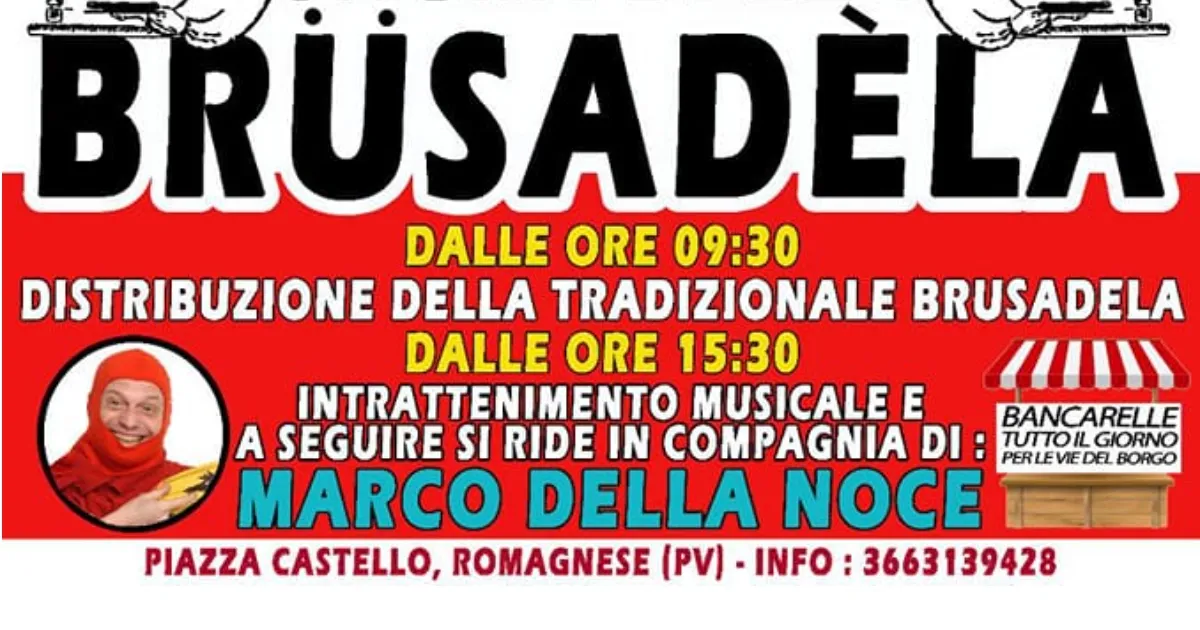 Immagine header 2 per Sagra della Brüsadéla - Romagnese 2023