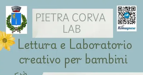 Immagine header 1 per Lettura e laboratorio creativo per bambini - Pietra Corva Lab